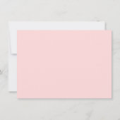 Blush Pink | Minimal Feminine Monogram Design ノートカード (裏面)