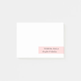 Blush Pink Minimalist Modern Design ポストイット