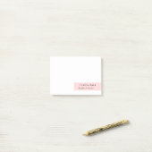 Blush Pink Minimalist Modern Design ポストイット (デスク上)