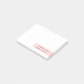 Blush Pink Minimalist Modern Design ポストイット (アングル)