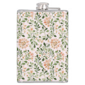 Blush Pink Mint Green Butterfly フラスク (裏面)