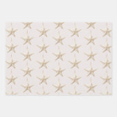 Blush Pink Mint Star Ornaments Christmas ラッピングペーパーシート (正面)