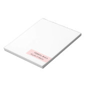 Blush Pink Modern Minimal Feminine Design ノートパッド (回転)