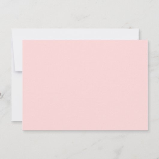 Blush Pink | Modern Minimalist Monogram Design ノートカード (裏面)