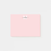 Blush Pink Monogram ポストイット (正面)