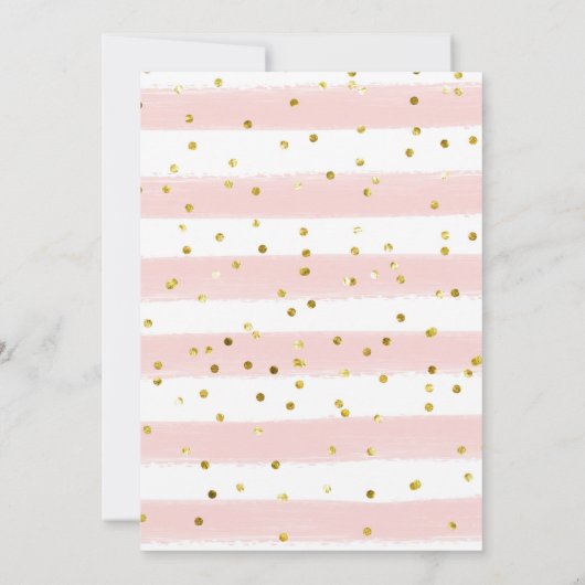 Blush Pink Monograms and Mimosas Bridal Shower 招待状 (裏面)