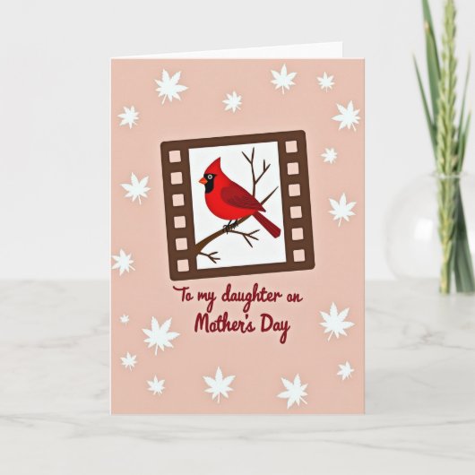 Blush Pink Mothers Day Image Card カード (正面)