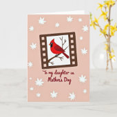 Blush Pink Mothers Day Image Card カード (黄色い花)
