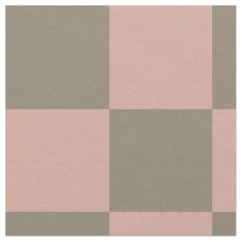 Blush Pink Neutral Checkerboard Cotton Fabric ファブリック
