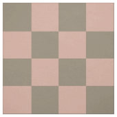 Blush Pink Neutral Checkerboard Cotton Fabric ファブリック (見本)