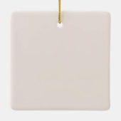 Blush Pink Our First Christmas As Engaged Photo セラミックオーナメント (裏面)