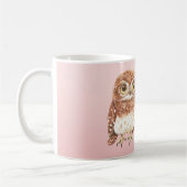 Blush Pink Owl I'll Be Seeing You コーヒーマグカップ (左)