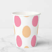 Blush Pink Peach Easter Eggs Paper Cups 紙コップ (裏面)