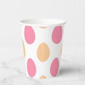 Blush Pink Peach Easter Eggs Paper Cups 紙コップ (右)