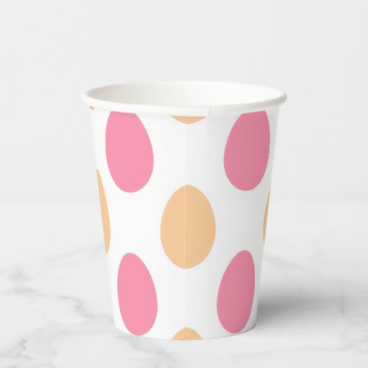 Blush Pink Peach Easter Eggs Paper Cups 紙コップ (右)