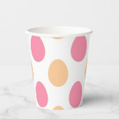 Blush Pink Peach Easter Eggs Paper Cups 紙コップ (正面)
