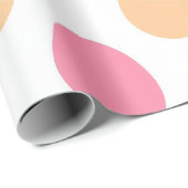 Blush Pink Peach Easter Eggs Wrapping Paper ラッピングペーパー (ロールコーナー)