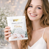 Blush Pink Peony Floral 18th Birthday  フェイバーバッグ