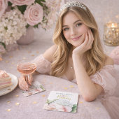 Blush Pink Peony Floral 21st Birthday スクエアペーパーコースター