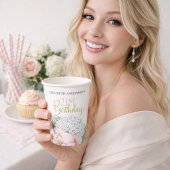 Blush Pink Peony Floral 21st Birthday  紙コップ