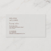 Blush Pink Peony Flower Photo 名刺 (裏面)