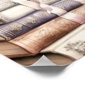 Blush Pink Peony Storybook Theme Bridal Shower ポスター (角)