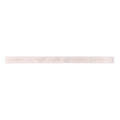 Blush Pink Personalized Name Ribbon サテンリボン (正面)