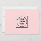 Blush Pink Photo | Modern Simple Business Event 招待状 (裏面)