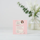 Blush Pink Postpartum Doula Professional Design エンクロージャーカード (スタンド正面)