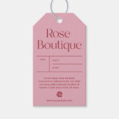 Blush Pink Product Clothing Hang Tag ギフトタグ (正面)