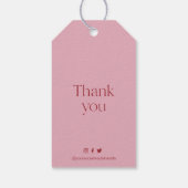 Blush Pink Product Clothing Hang Tag ギフトタグ (裏面)
