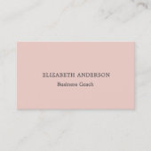 Blush pink qr code social media 名刺 (正面)