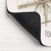 Blush Pink Romantic Flowers Envelope Dreams マウスパッド (コーナー)