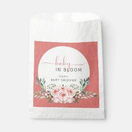 Blush Pink Rose Baby in Bloom Shower  フェイバーバッグ