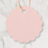 Blush Pink Rose Floral First Holy Communion フェイバータグ (裏面)