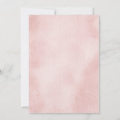 Blush Pink Rose Romantic Wedding Invitation 招待状 (裏面)