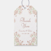Blush Pink Rose Wedding ギフトタグ (正面)