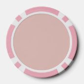 Blush Pink Roses Floral ポーカーチップ (裏面)
