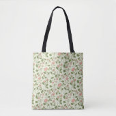 Blush Pink Roses Pattern Tote Bag トートバッグ (正面)