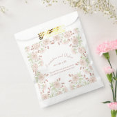 Blush Pink Roses Wedding フェイバーバッグ (封をした状態)