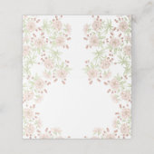 Blush Pink Roses Wedding Place Card プレイスカード (外部開封)