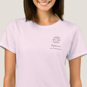 Blush Pink Script Logo Lashes Staff Tシャツ