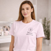 Blush Pink Script Logo Makeup Staff Tシャツ
