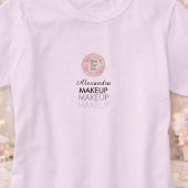 Blush Pink Script Logo Makeup Staff Tシャツ