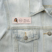 Blush Pink Script Logo Photo Hair Makeup 名札 (インサイチュ)