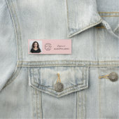 Blush Pink Script Logo Photo Lashes 名札 (インサイチュ)