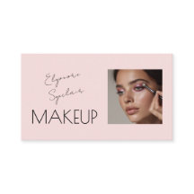 Blush Pink Script Social Icon QR Code Photo Makeup