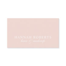 Blush Pink Script Social QR Code Photo Hair Makeup