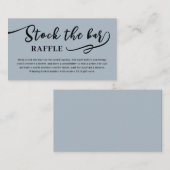 Blush Pink Script Stock the bar Bridal Shower  エンクロージャーカード (正面/裏面)