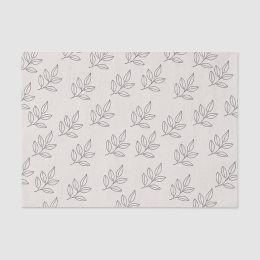 Blush Pink Small Business Minimalist Botanical  薄葉紙 (正面)